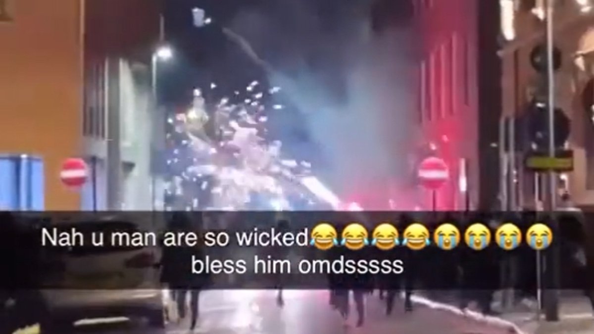 alert-–-lawless-britain:-carnage-breaks-out-on-streets-of-birmingham,-london-and-surrey-as-gangs-of-hooded-yobs-shoot-fireworks-at-police-and-cars-in-halloween-night-of-terror-that-saw-several-officers-injured-and-scores-arrested