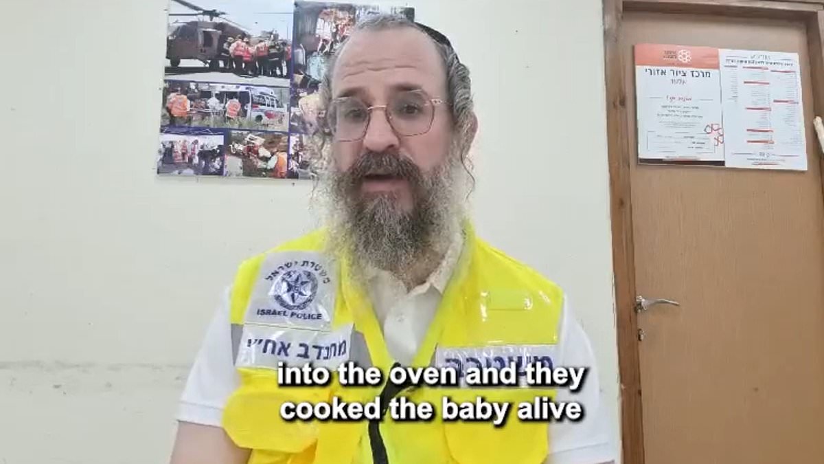 alert-–-hamas-killers-‘roasted-babies-in-an-oven’-during-october-7-terror-attack,-israeli-first-responder-claims