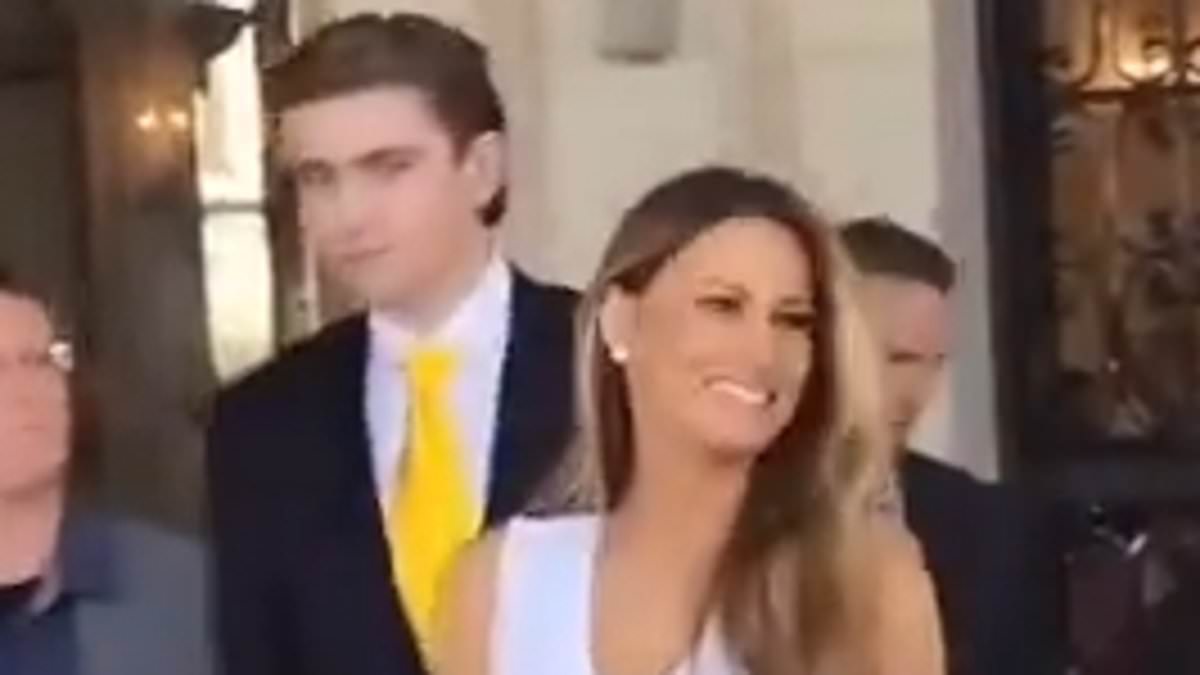 alert-–-trump’s-6’7-son-barron-towers-over-mother-melania-who-looks-angelic-in-white-for-easter-brunch-at-mar-a-lago-–-as-ex-president-rages-in-scorched-earth-festive-message-to-‘evil-and-sick’-persecutors-and-judges-who-want-to-lock-him-up-and-‘destroy-america’