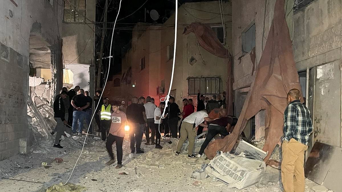 alert-–-israeli-aircraft-strike-targets-in-occupied-west-bank:-palestinian-medics-say-one-person-was-killed-in-refugee-camp-as-idf-says-jets-struck-a-‘terrorist-route’-beneath-a-mosque