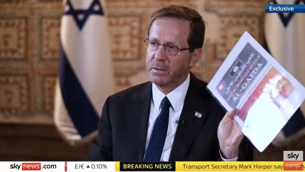 alert-–-hamas-fighters-were-carrying-instructions-on-how-to-make-chemical-weapons-when-they-launched-horrifying-kibbutz-massacre,-israel’s-president-isaac-herzog-claims