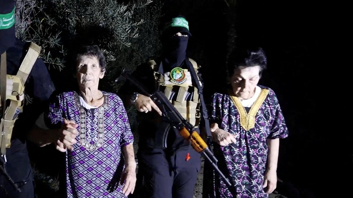 alert-–-hamas-frees-two-more-gaza-hostages:-yochved-lifshitz,-85,-and-nurit-cooper,-79,-are-seen-for-the-first-time-after-being-released-by-terror-group-after-its-leader-said-all-captives-will-be-released-if-israel-meets-the-right-conditions