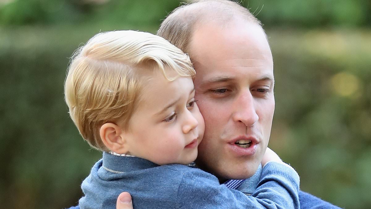alert-–-a-welcome-embrace:-as-prince-william-is-pictured-with-his-arm-around-prince-george’s-shoulders,-a-reminder-just-how-much-he-resembles-his-trailblazing-mother,-princess-diana