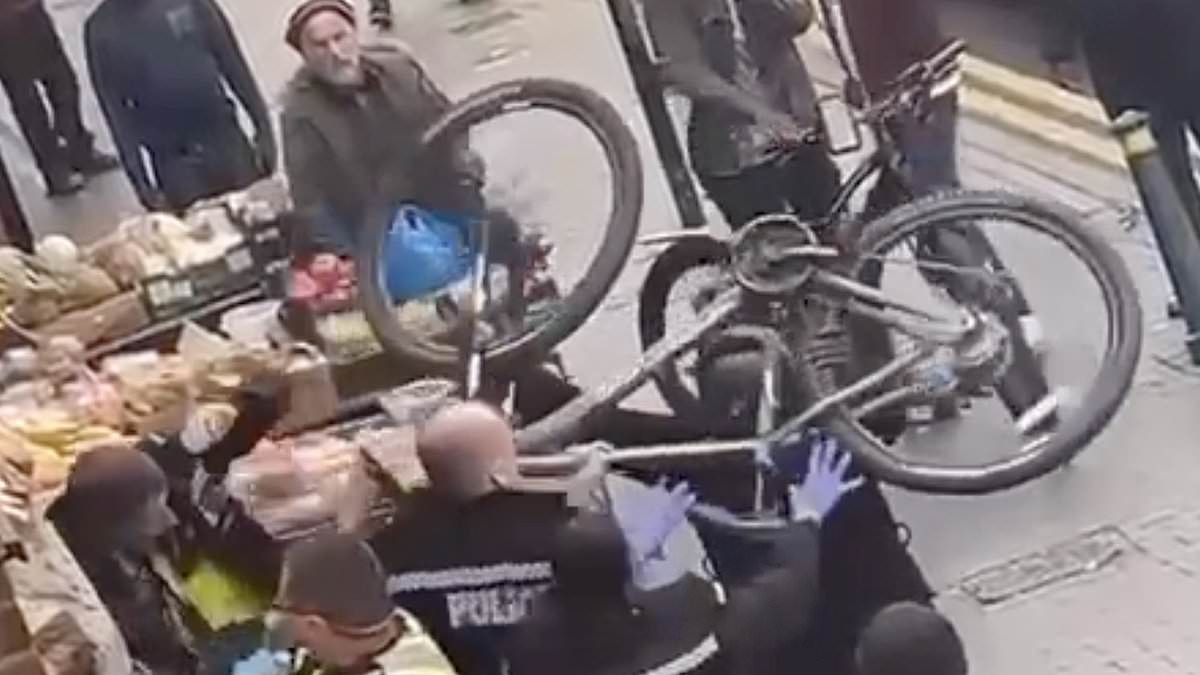 alert-–-shocking-moment-thug-batters-three-police-officers-over-the-head-with-a-bike-during-street-bust-up…-before-hero-shopkeeper-successfully-wrestles-him-to-the-ground-on-his-own