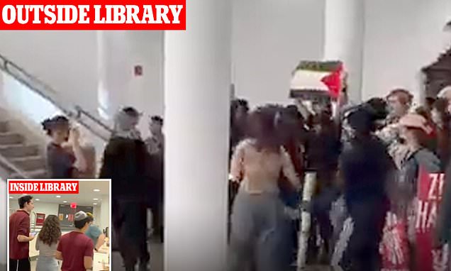 alert-–-jewish-students-take-refuge-in-library-and-lock-themselves-in-while-pro-palestinian-demonstrators-pound-on-the-door-to-gain-entry-at-nyc’s-liberal-cooper-union-college