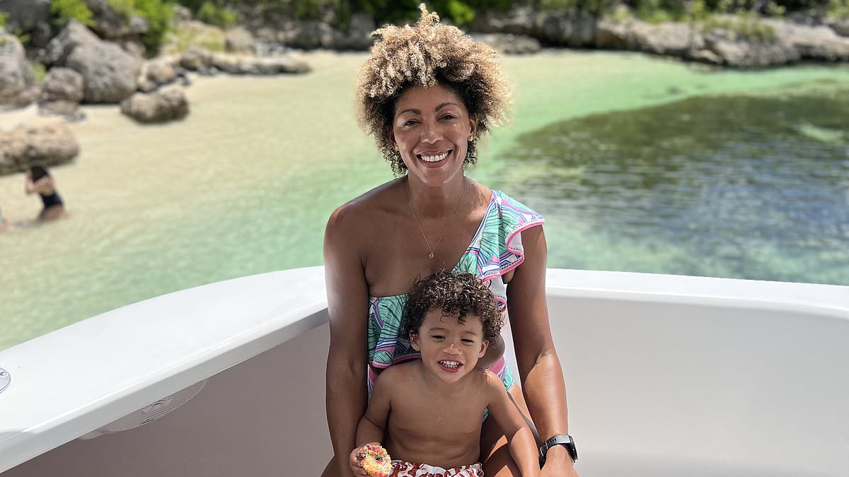 alert-–-this-morning’s-dr-zoe-williams-stuns-in-a-frilled-swimsuit-as-she-enjoys-a-sunny-family-getaway-with-her-partner-stuart-mckay-and-their-son-lisbon-in-antigua