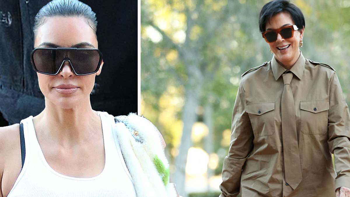 alert-–-kim-kardashian-bares-her-abs-while-mom-kris-jenner-rocks-knee-high-boots-as-they-arrive-at-her-son-saint’s-basketball-game