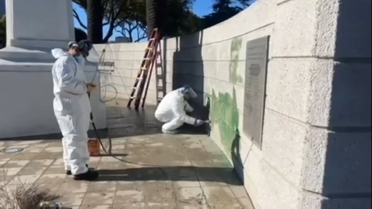 alert-–-pro-palestine-protesters-vandalize-and-deface-los-angeles-national-cemetery-where-90,000-war-veterans-are-buried