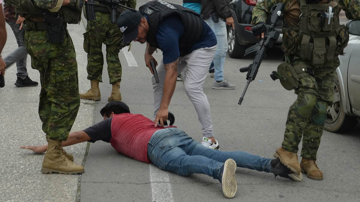 alert-–-lawless-ecuador-descends-into-chaos:-machete-wielding-cartel-thugs-threaten-to-kill-hostages-and-execute-anyone-they-find-in-the-streets-as-president-vows-to-‘neutralise’-20-drug-gangs-in-deepening-narco-‘civil-war’