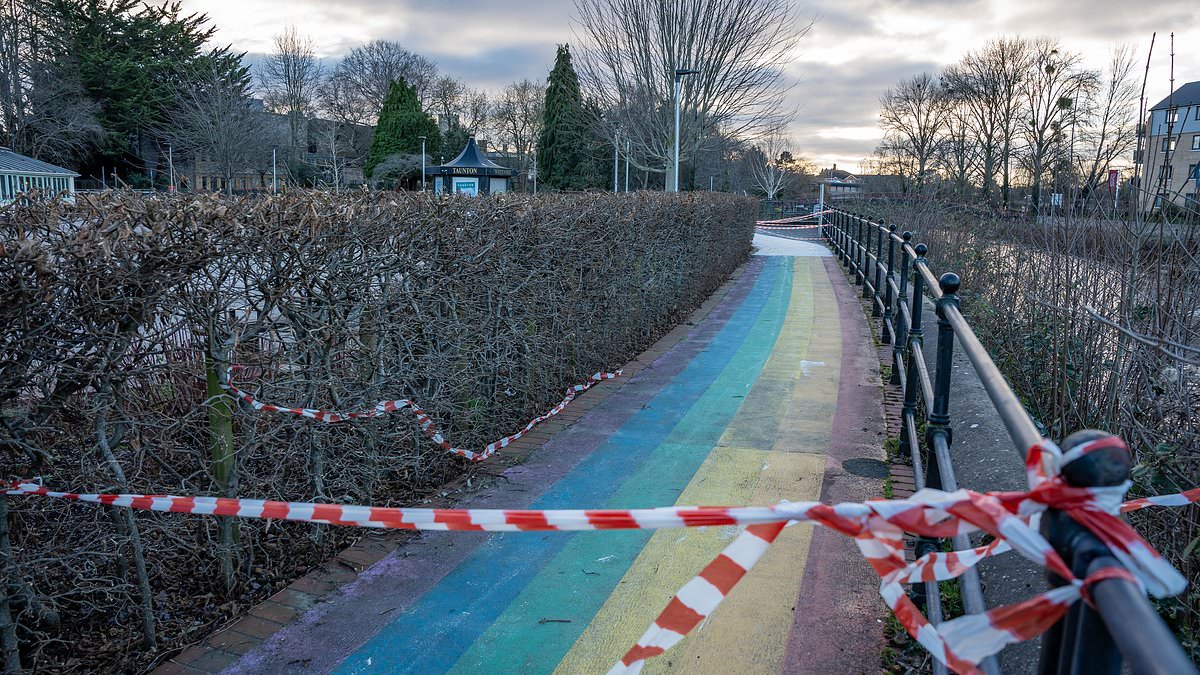 alert-–-police-launch-probe-as-town’s-‘pride’-rainbow-path-is-painted-white-by-vandals-three-years-after-it-was-created-to-be-‘inclusive-and-welcoming’