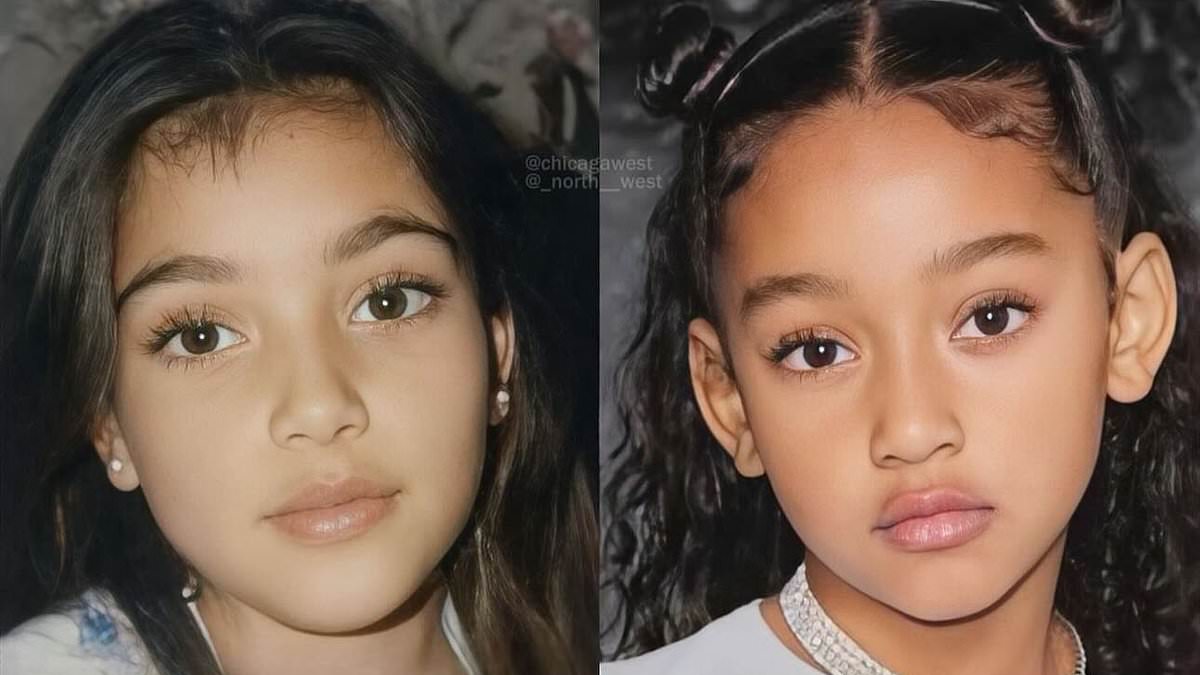 alert-–-kim-kardashian-reveals-her-daughter-chicago,-six,-is-practically-her-twin-as-she-shares-a-nearly-identical-photo-of-herself-as-a-child