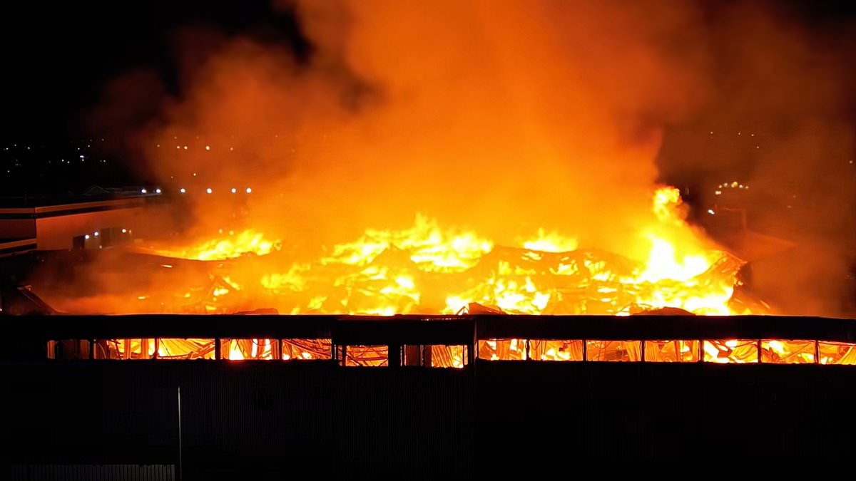 alert-–-monster-inferno-rips-through-industrial-site-in-bridgend:-emergency-services-rush-to-tackle-enormous-fire-as-locals-report-hearing-‘explosions’