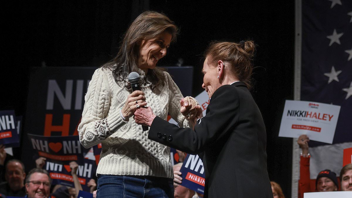 alert-–-nikki-haley-celebrates-ron-desantis-dropping-out-of-white-house-race-as-she-is-joined-by-judge-judy-at-new-hampshire-campaign-rally-after-she-endorsed-her: ‘that-is-the-sound-of-a-two-person-race’