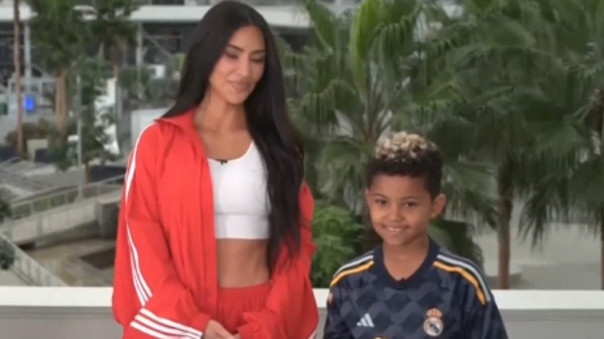 alert-–-kim-kardashian-and-son-saint-announce-the-usmnt-will-play-their-first-game-of-the-2026-world-cup-at-sofi-stadium-in-los-angeles…-as-she-admits-she’ll-be-‘the-most-embarrassing-soccer-mom-on-the-planet’-during-the-tournament