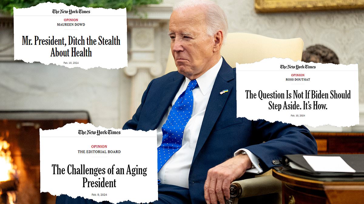 alert-–-the-week-biden-lost-the-new-york-times:-liberal-paper’s-editorial-board-unleashes-astonishing-broadside-warning-of-‘a-dark-moment’-as-it-runs-back-to-back-opinion-pieces-knifing-the-elderly-president-after-damning-special-counsel-report