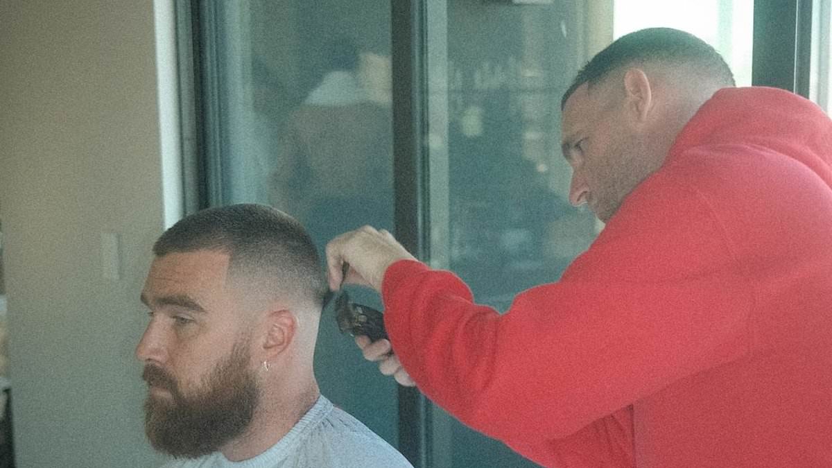 alert-–-travis-kelce’s-barber-shares-picture-of-chiefs-star-getting-his-super-bowl-haircut-as-he-admits-they-were-‘under-time-pressure-but-got-it-done’-ahead-of-las-vegas-clash-with-the-49ers