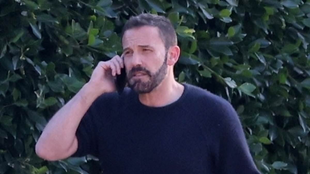 alert-–-ben-affleck-looks-tense-while-taking-a-phone-call-as-he-meets-up-with-his-ex-wife-jennifer-garner-to-pick-up-their-son-samuel-on-valentine’s-day