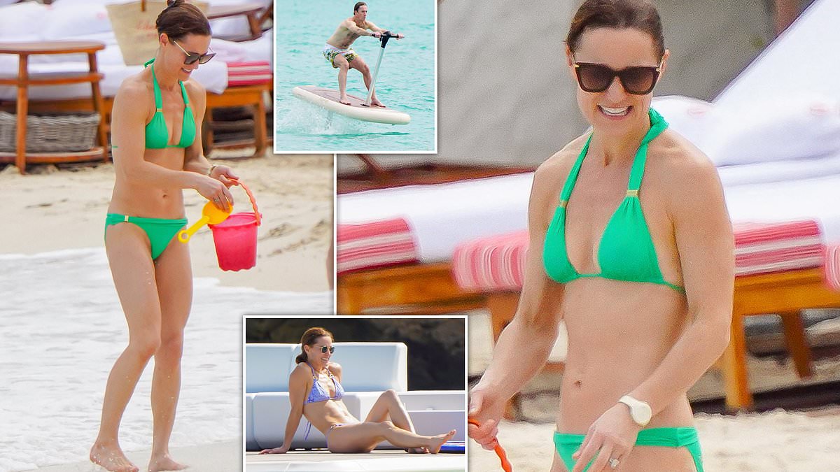 alert-–-her-royal-hotness!-pippa-middleton,-40,-looks-sensational-in-a-232-vix-bikini-as-she-enjoys-the-sun-in-st-barts-with-her-husband-and-young-children