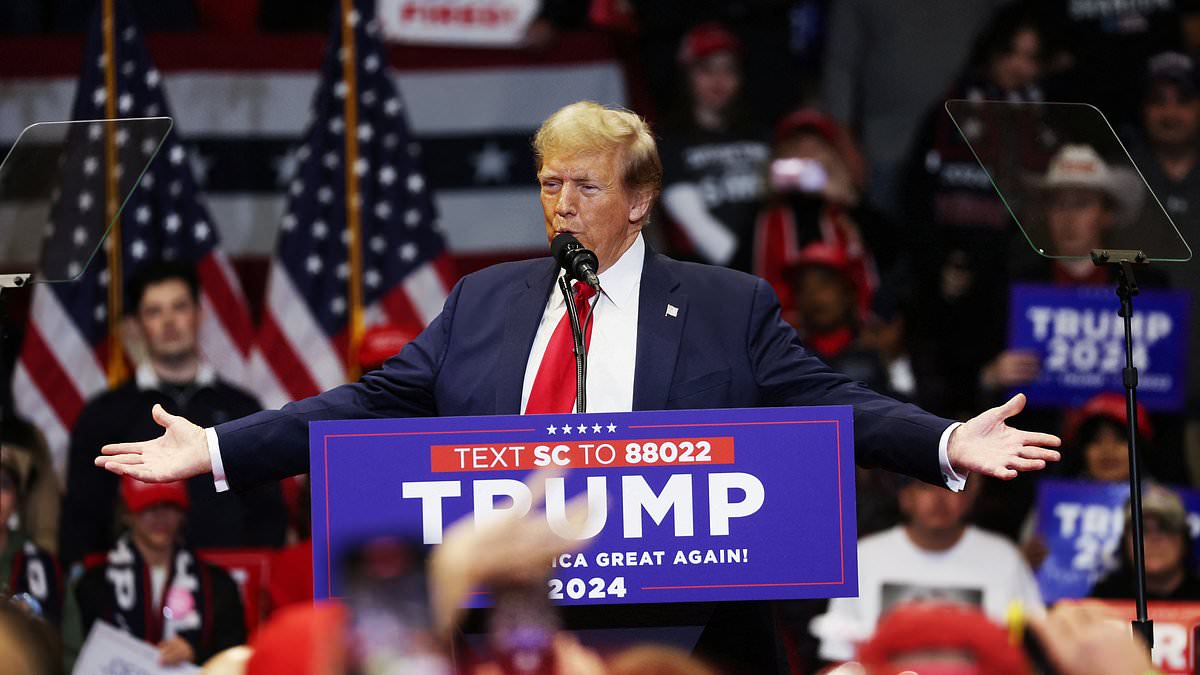 alert-–-trump-threatens-the-biggest-stock-market-crash-in-history-if-he-loses-to-biden-and-claims-there-are-five-things-the-doj-could-investigate-haley-for-in-wild-speech-to-maga-fans-before-south-carolina-primary