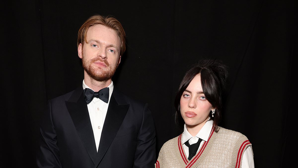 alert-–-sag-awards-2024:-billie-eilish-embraces-her-preppy-side-in-a-stylish-vest-and-tie-alongside-her-dapper-brother-finneas-o’connell-on-the-red-carpet