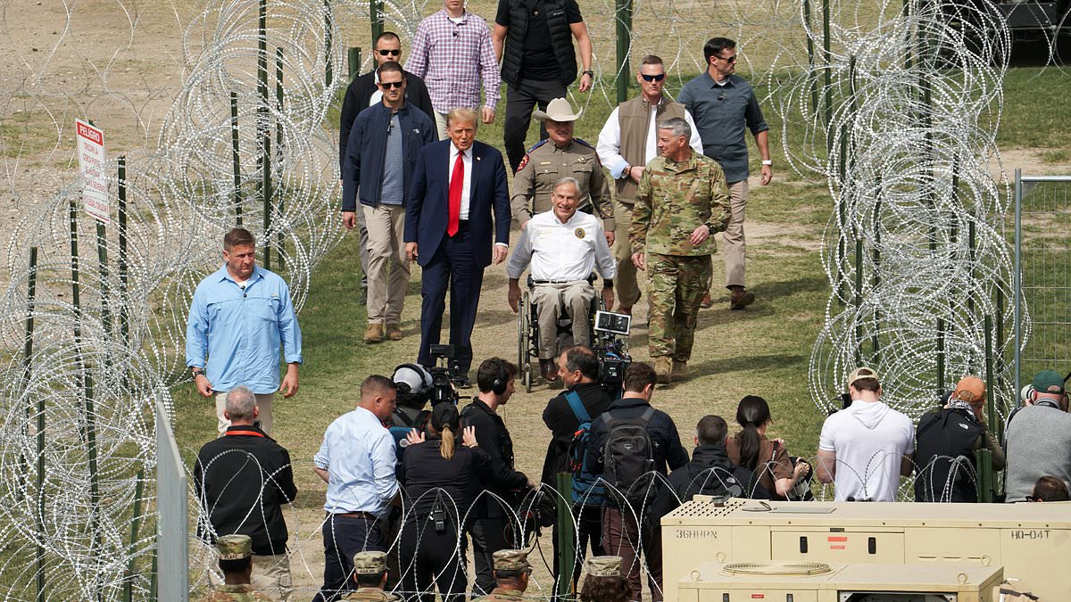 alert-–-trump-promises-he’ll-‘take-care’-of-the-border-as-he-lands-at-‘ground-zero’-in-eagle-pass:-ex-president-beats-biden-to-texas-after-savaging-joe’s-‘illegal-migrant-invasion’