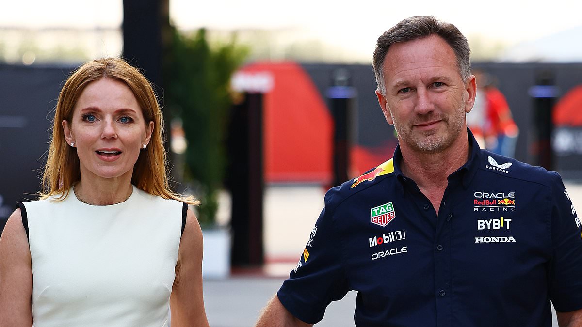 alert-–-geri-halliwell-stands-by-her-man:-spice-girl-puts-on-courageous-show-as-she-appears-hand-in-hand-with-under-fire-husband-christian-horner-at-bahrain-grand-prix-in-show-of-solidarity-after-leaked-text-message-scandal