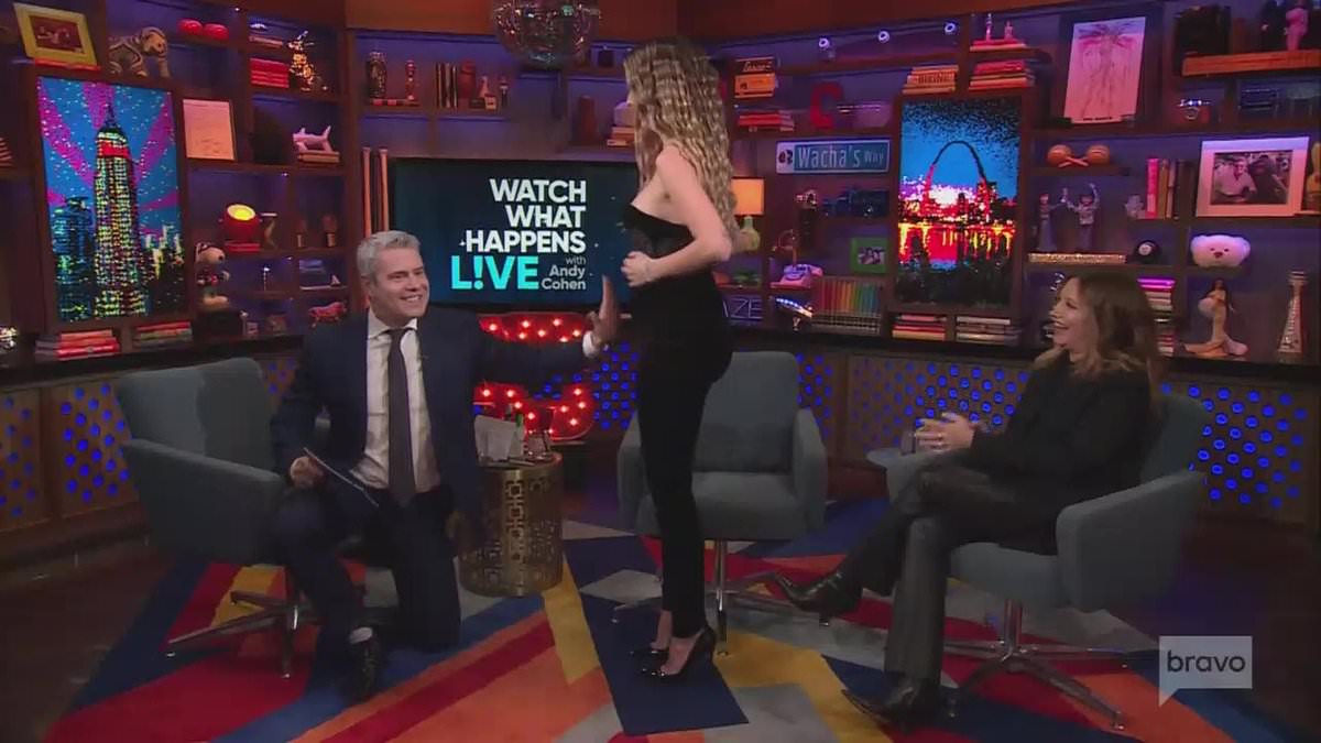 alert-–-lala-kent-stands-up-and-shows-off-baby-bump-while-wearing-clinging-black-maternity-outfit-on-wwhl