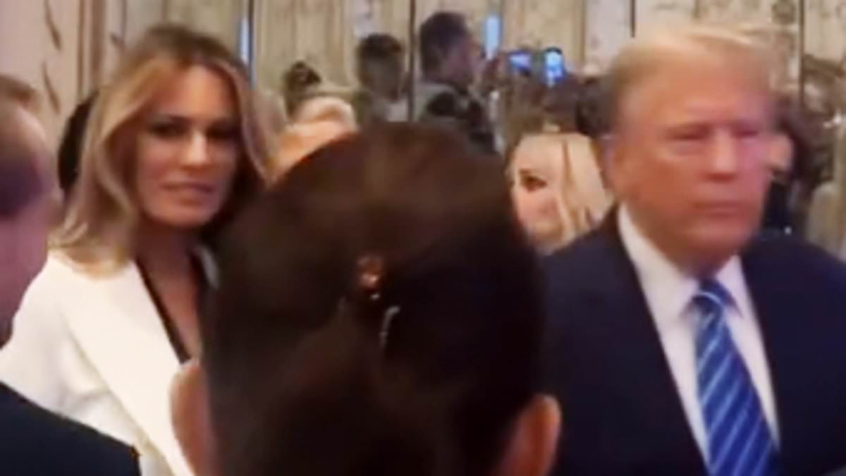 alert-–-melania-trump-sports-an-all-white-suit-to-join-husband-donald-for-glitzy-mar-a-lago-dinner-with-hungarian-autocrat-leader-viktor-orban-who-brands-her-‘pretty-woman’-as-he-skips-white-house-visit-to-rub-elbows-with-gop