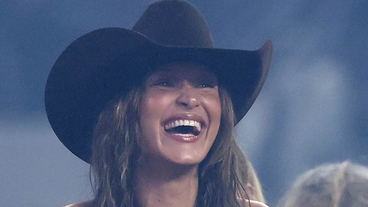 alert-–-bella-hadid-embraces-western-fashion-in-a-cowboy-hat-as-she-cheers-on-boyfriend adan-banuelos-at-rodeo