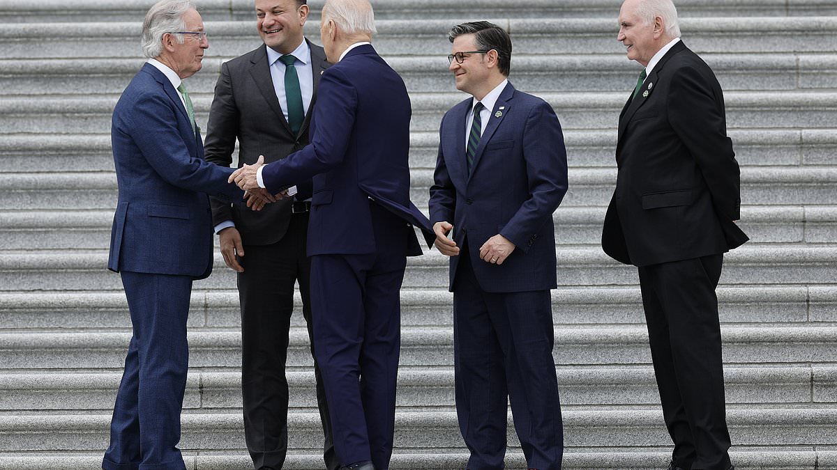 alert-–-speaker-mike-johnson-hosts-president-biden-and-taoiseach-varadkar-for-the-annual-friends-of-ireland-luncheon-at-the-capitol-as-israel-hamas-war-threatens-to-taint-traditionally-jovial-event-with-guinness-pints-and-irish-fare