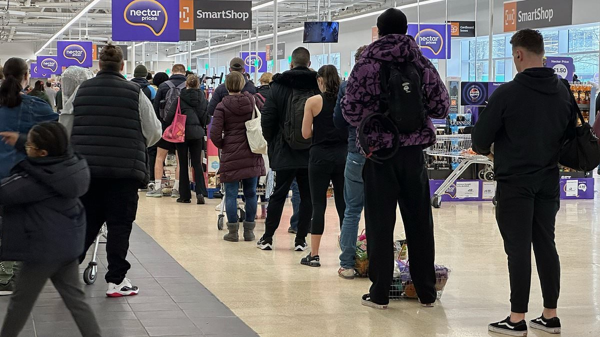 alert-–-unexpected-chaos-in-the-bagging-area:-furious-sainsbury’s-shoppers-battle-painful-queues-as-contactless-payments-fail,-cash-machines-run-dry-and-tempers-flare-with-online-deliveries-failing-too-at-tesco