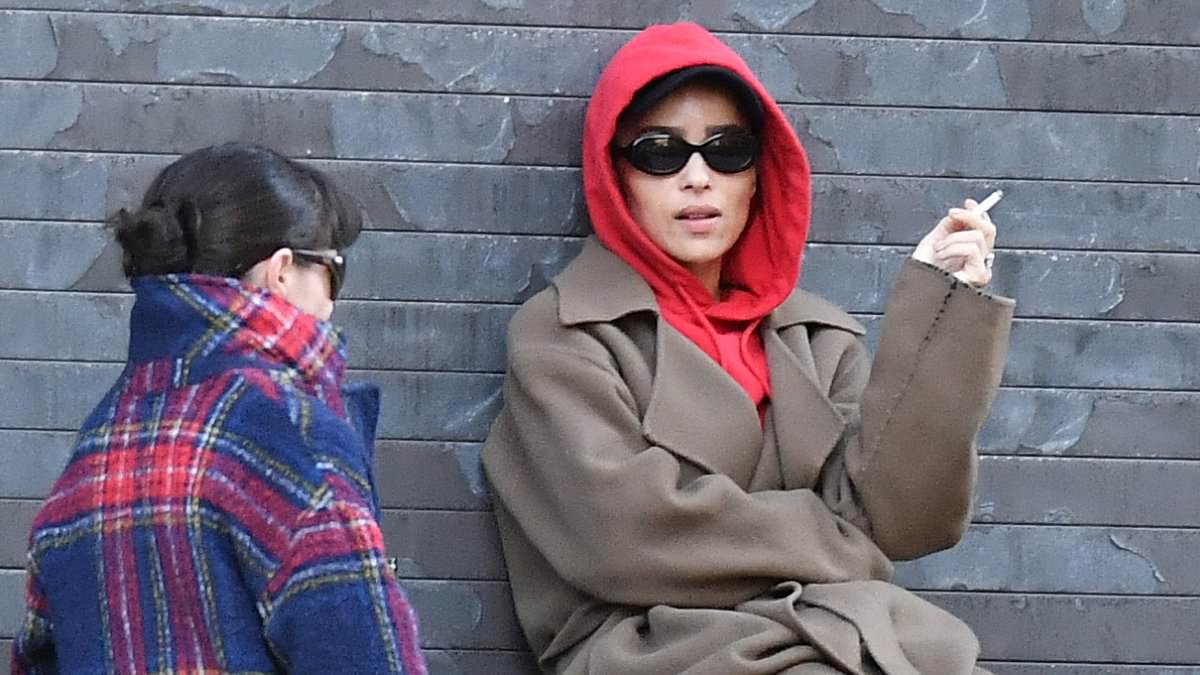 alert-–-zoe-kravitz-bundles-up-in-a-red-hoodie-while-smoking-a-cigarette-on-a-loading-dock-with-a-friend-in-new-york-city