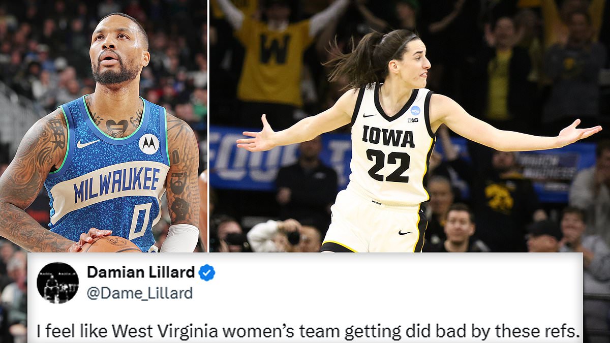 alert-–-damian-lillard-slams-referees-after-iowa-beats-west-virginia-in-march-madness…-fueling-conspiracy-theories-as-fans-accuse-ncaa-of-rigging-game-to-ensure-star-caitlin-clark-stays-in