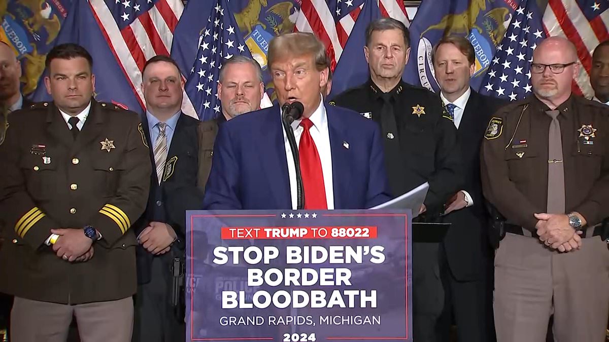 alert-–-trump-asks-why-he-has-to-pay-a-$175m-bond-while-ms-13-‘murderers’-walk-free:-ex-president-says-migrants-‘aren’t-human…-they’re-animals’-and-claims-‘biden’s-border-bloodbath’-is-causing-‘rape,-plunder-and-slaughter’