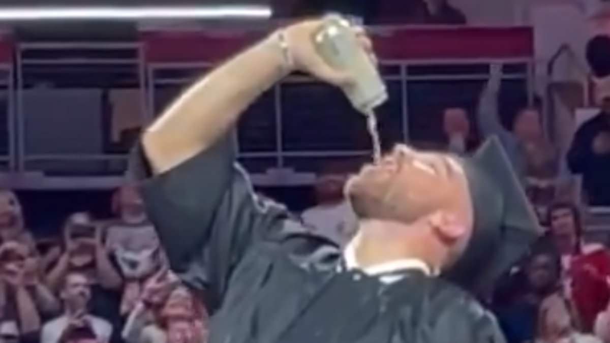 alert-–-travis-kelce-finally-graduates-college-with-brother-jason-at-the-end-of-new-heights-live-show-in-cincinnati-–-and-taylor-swift’s-boyfriend-celebrates-by-necking-a-beer-and-screaming-beastie-boys-lyrics!