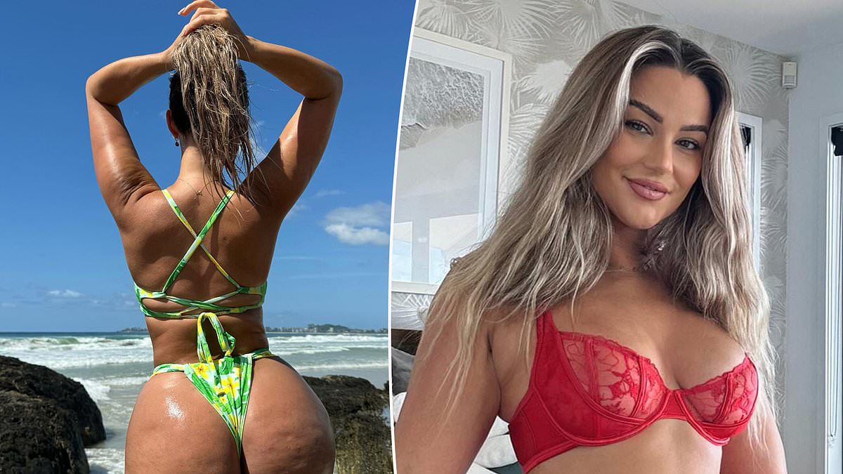 alert-–-body-positive-influencer-karina-irby-shows-off-her-derriere-in-a-green-g-string-bikini:-‘no-filters,-no-lighting,-just-me’