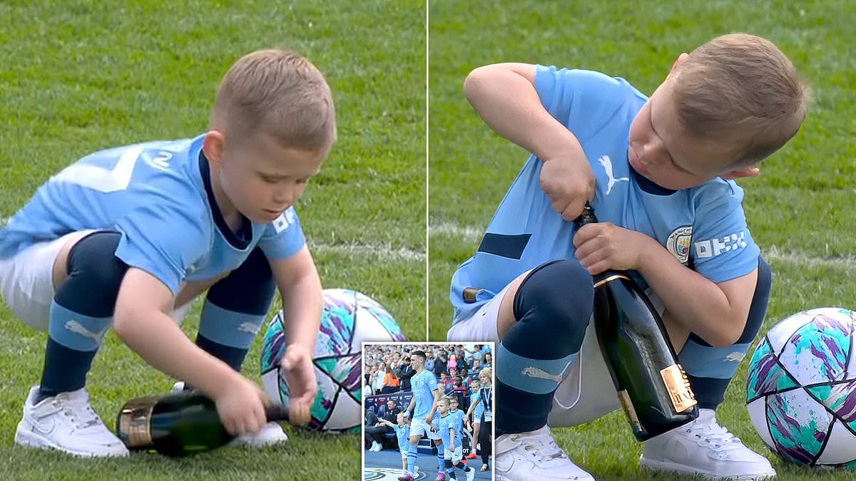 alert-–-phil-foden’s-social-media-star-son-ronnie,-five,-is-caught-on-camera-trying-to-pop-open-champagne-bottle-after-his-dad’s-team-man-city-wins-the-league