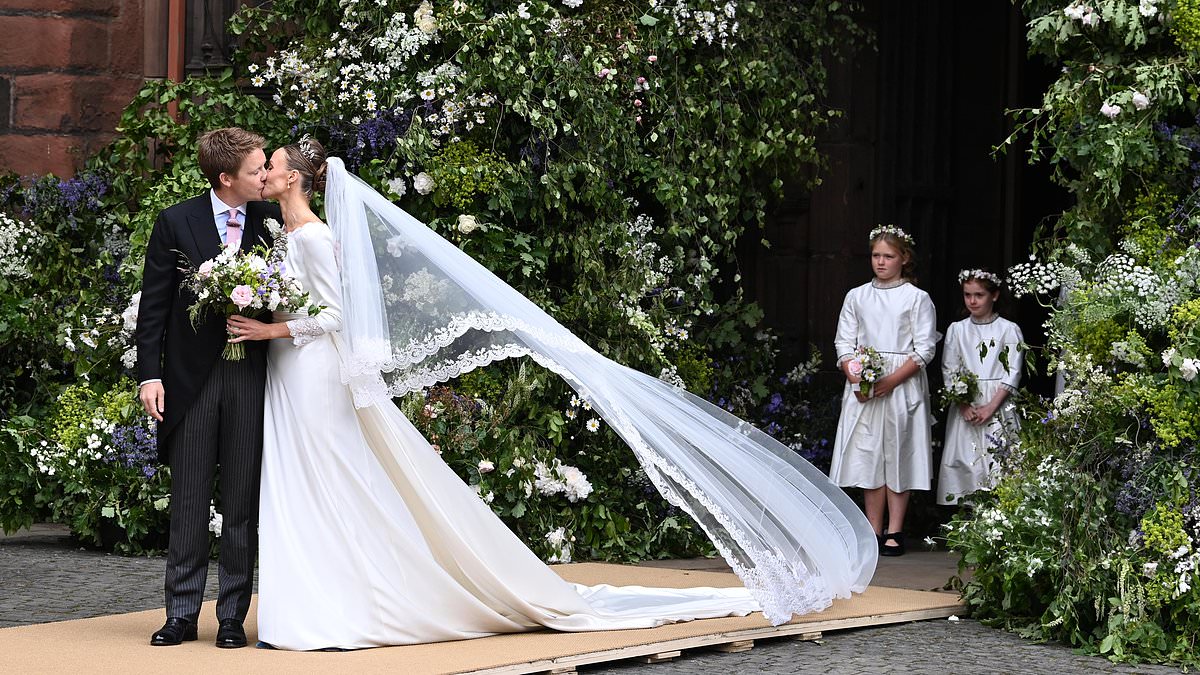 alert-–-a-kiss-for-the-billionaire-bride-and-groom!-duke-of-westminster-and-olivia-henson-are-married-after-society-wedding-of-the-year-at-chester-cathedral-with-prince-william-as-usher-and-princess-eugenie-among-glittering-array-of-aristocratic-guests