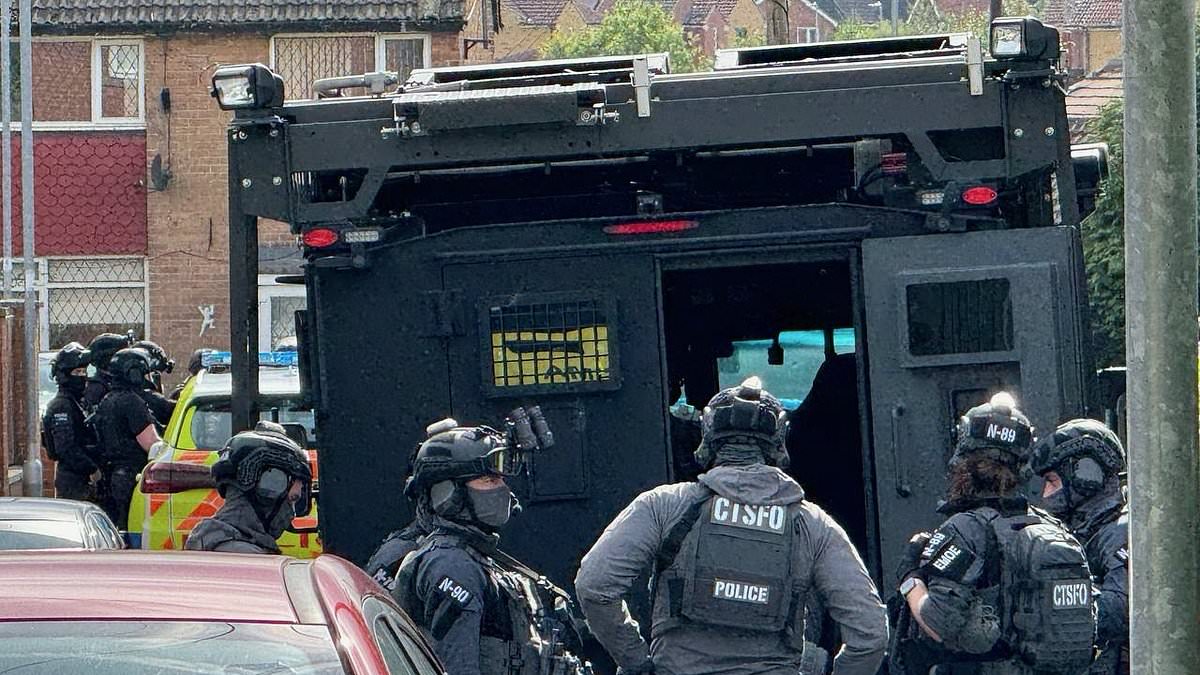 alert-–-armed-police-in-market-town-stand-off-with-‘gunman’:-dozens-of-officers-swarm-quiet-cul-de-sac-and-urge-neighbours-to-stay-indoors-after-man-seen-with-weapon