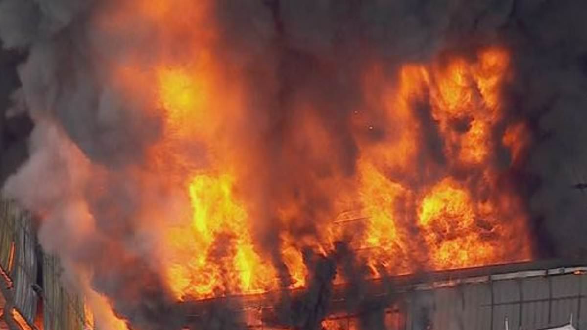 alert-–-revesby-factory-fire:-huge-blaze-engulfs-sydney-factory-as-20-fire-crews-battle-to-bring-it-under-control