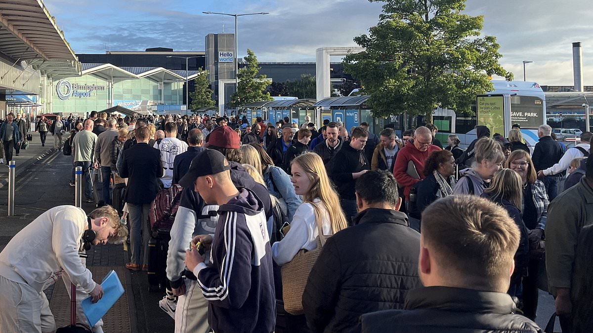 alert-–-‘utter-chaos’-at-birmingham-airport-again-amid-confusion-over-100ml-liquid-rule:-holidaymakers-are-forced-to-queue-outside-at-4am-for-security-–-as-huge-wait-times-spread-to-other-airports-after-limit-u-turn