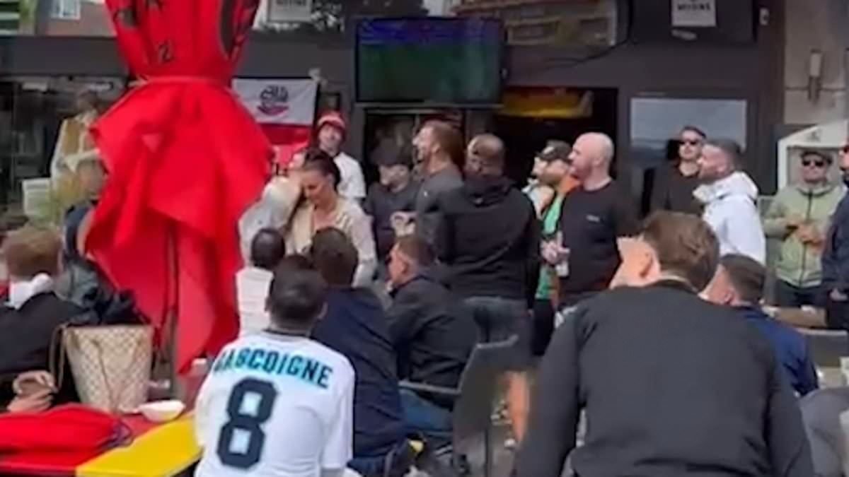 alert-–-‘please-don’t-take-me-home!’:-england-fans-descend-on-pubs-in-gelsenkirchen-and-dusseldorf-to-chant,-drink-lager-and-prepare-for-the-first-match-of-euro-2024-–-but-there’s-no-sign-of-serbian-fans-yet