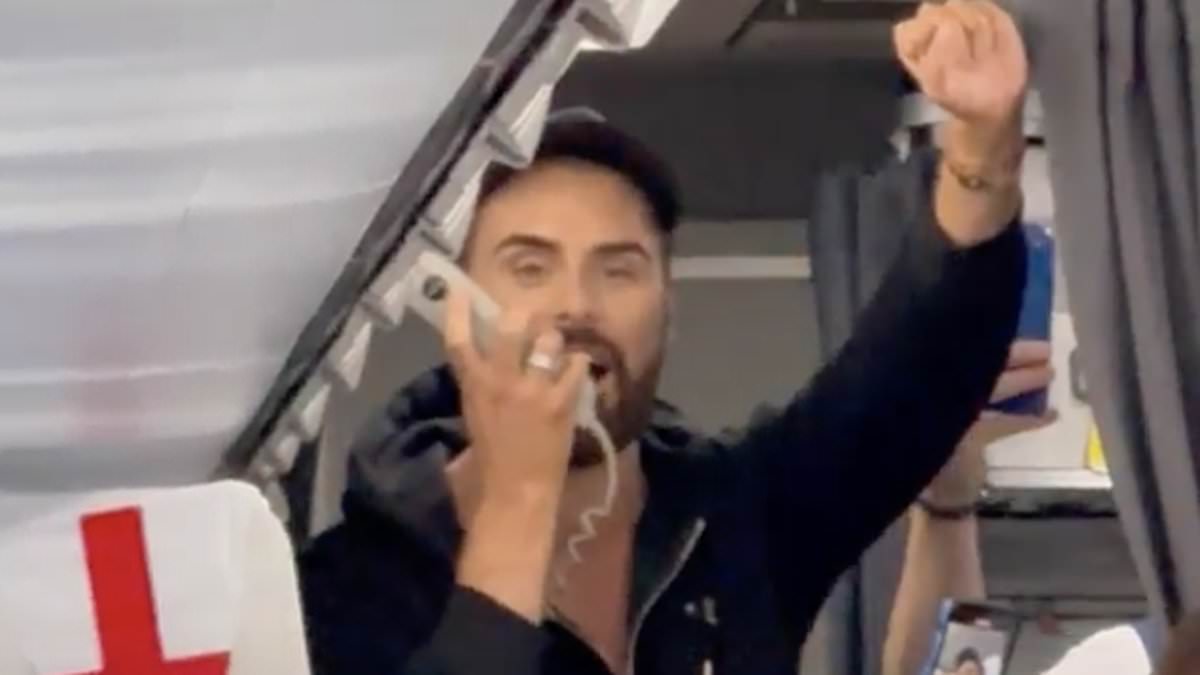 alert-–-rylan clark-surprises-british-airways-customers-with-a-tannoy-announcement-during-flight-to-berlin-ahead-of-euros-final