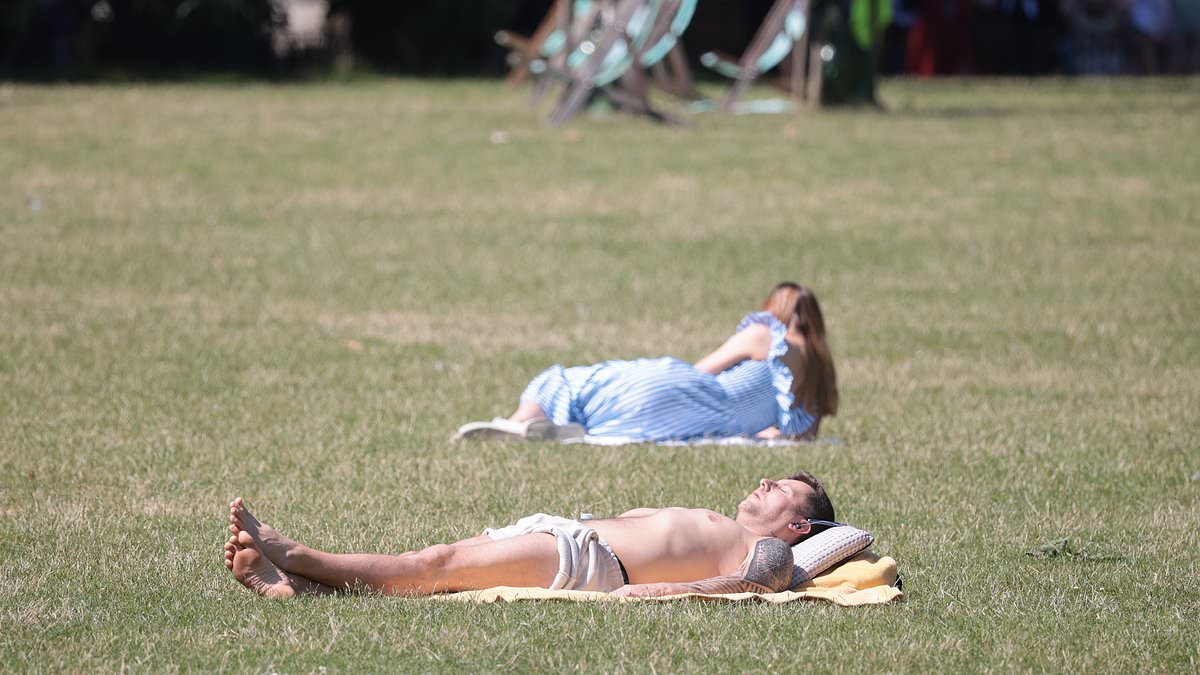 alert-–-britain-bakes:-brits-take-a-dip-in-the-sea-and-sunbathe-in-parks-as-heatwave-grips-the-uk-–-with-temperatures-set-to-eclipse-hottest-day-of-the-year-so-far