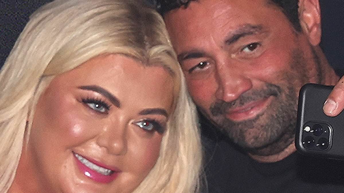 alert-–-gemma-collins-wows-in-a-rainbow-tassel-dress-as-she-djs-and-takes-cosy-selfies-with-her-fiance-rami-hawash-at-a -pride-party-in-belfast