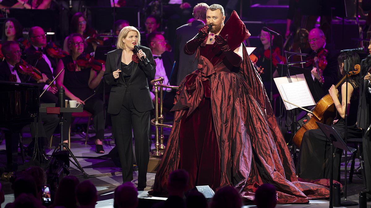 alert-–-sam-smith-puts-on-a-show-stopping-performance-in-a-red-velour-gown-as-they-take-to-the-stage-at-the-bbc-proms-–-after-bosses-hit-back-at-concerns-the-show-would-be-‘inappropriate’