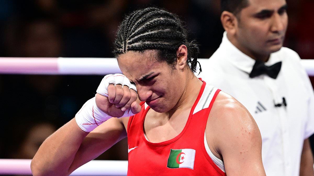 alert-–-olympics-gender-row-boxer-imane-khelif-bursts-in-tears-and-declares-‘i-am-a-woman’-–-as-she-gloats-about-‘winning-a-medal-for-algeria-and-arabs’-having-guaranteed-at-least-a-bronze-after-her-quarter-final-victory