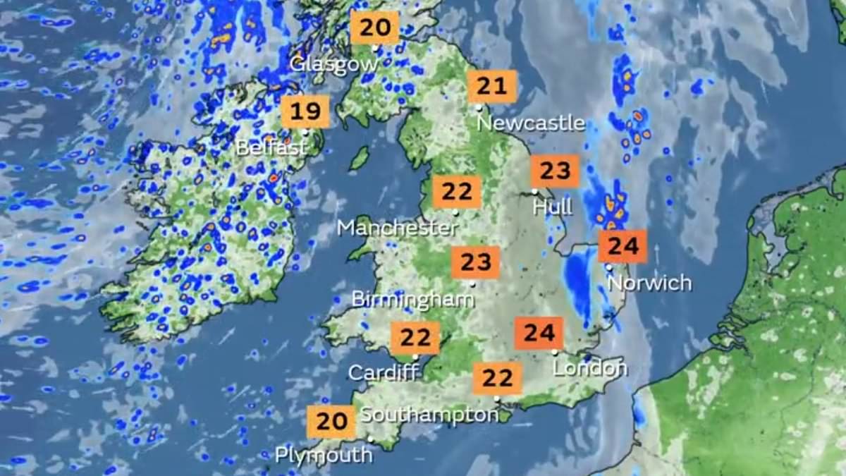 alert-–-is-summer-over-already?-punters-are-forced-to-shelter-from-the-rain-as-showers-fall-across-the-country-–-with-brits-set-for-a-cooler-and-fresher-night-after-run-of-stuffy-evenings