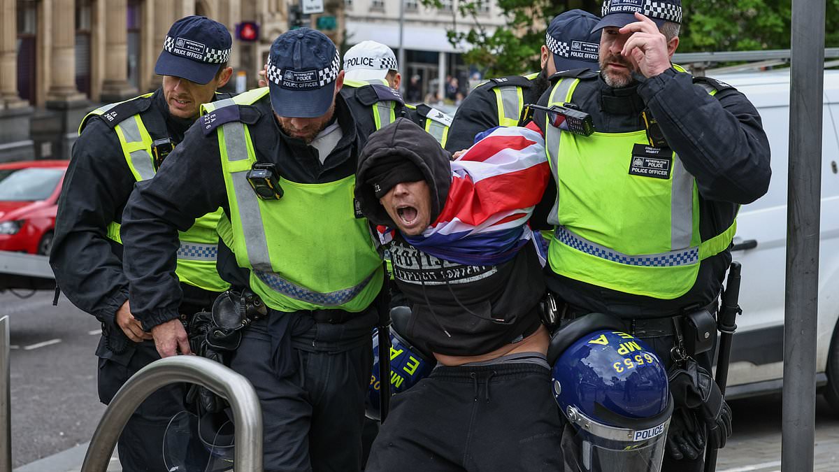 alert-–-uk-riots:-police-swarm-streets-of-barnsley-and-arrest-protesters-in-latest-scenes-of-unrest-as-more-demos-are-planned-for-tonight-and-university-closes-campus-amid-fears-of-further-violence