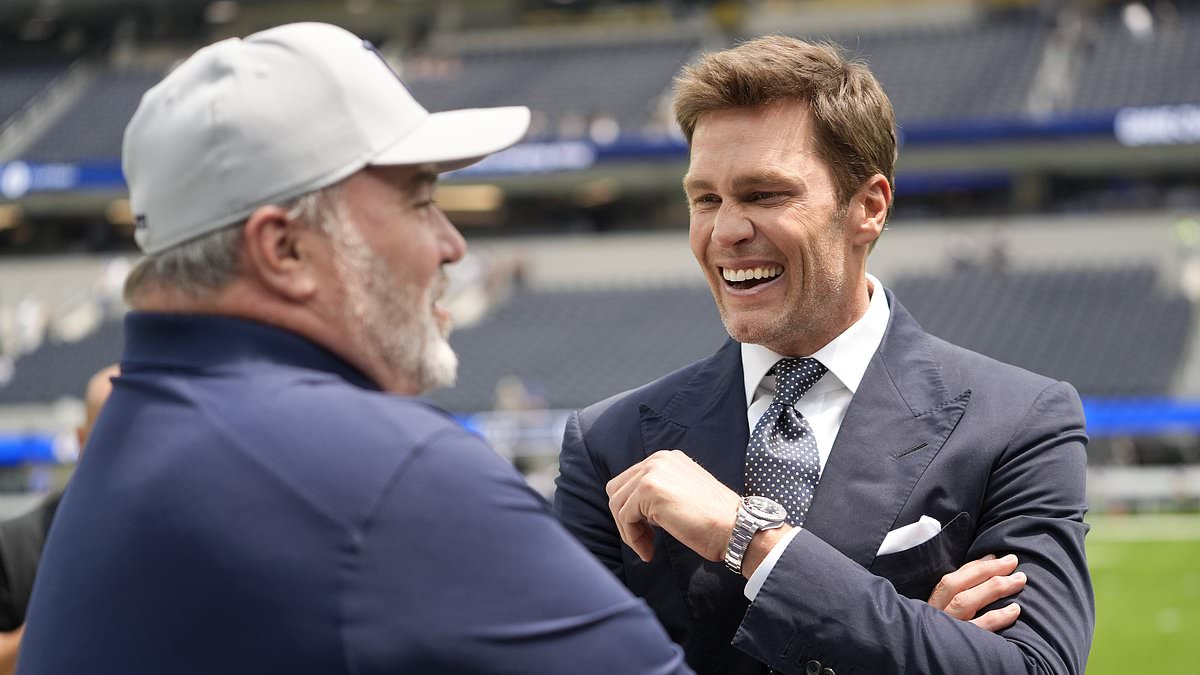 alert-–-dapper-tom-brady-arrives-at-sofi-stadium-for-‘test-run’-during-rams-cowboys-preseason-game-ahead-of-his-announcing-debut-in-week-1